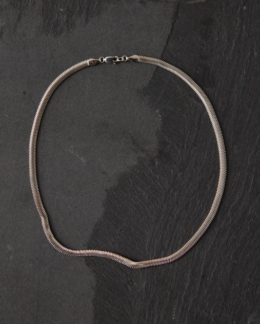 Mirta Bold Curve Necklace, Sterling Silver