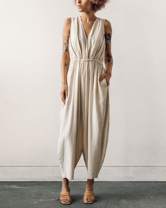 Mónica Cordera Linen Jumpsuit, Sand