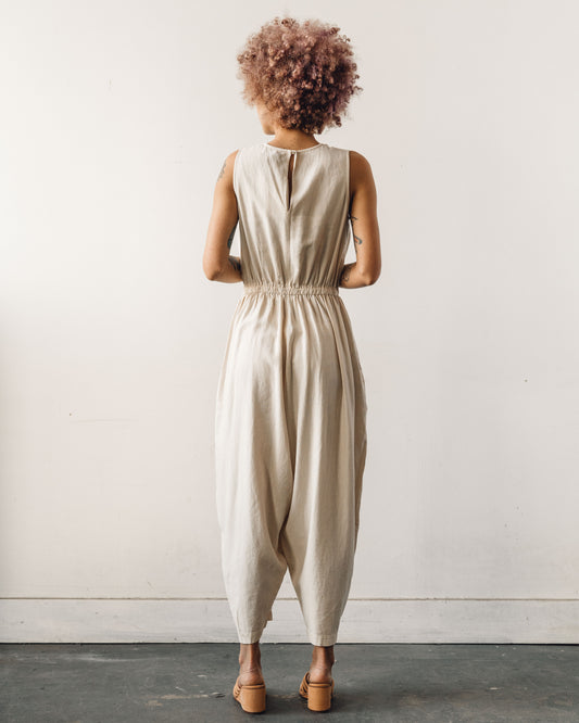 Cordera Linen Jumpsuit, Sand