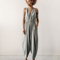 Mónica Cordera Linen Jumpsuit, Silver Blue