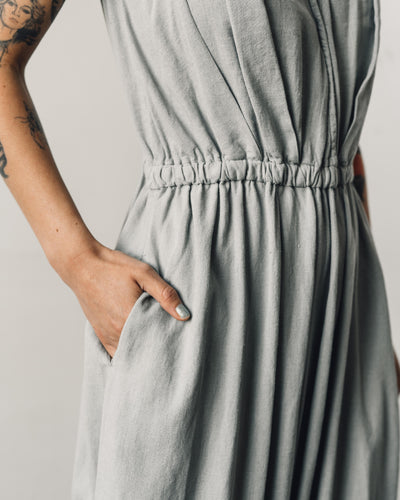 Mónica Cordera Linen Jumpsuit, Silver Blue