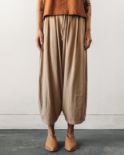 Mónica Cordera Maxi Linen Pants, Nougat