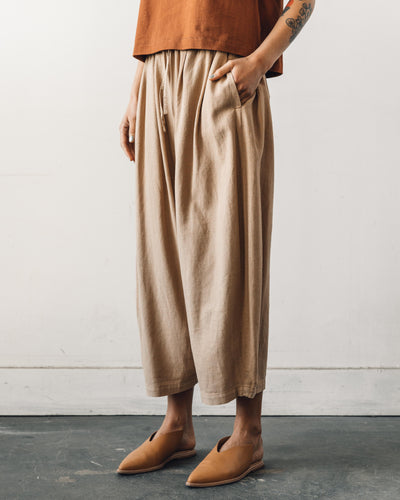 Cordera Maxi Linen Pants, Nougat