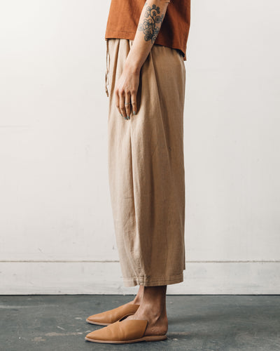 Cordera Maxi Linen Pants, Nougat