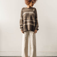 Mónica Cordera Natural Patched Sweater, Taupe