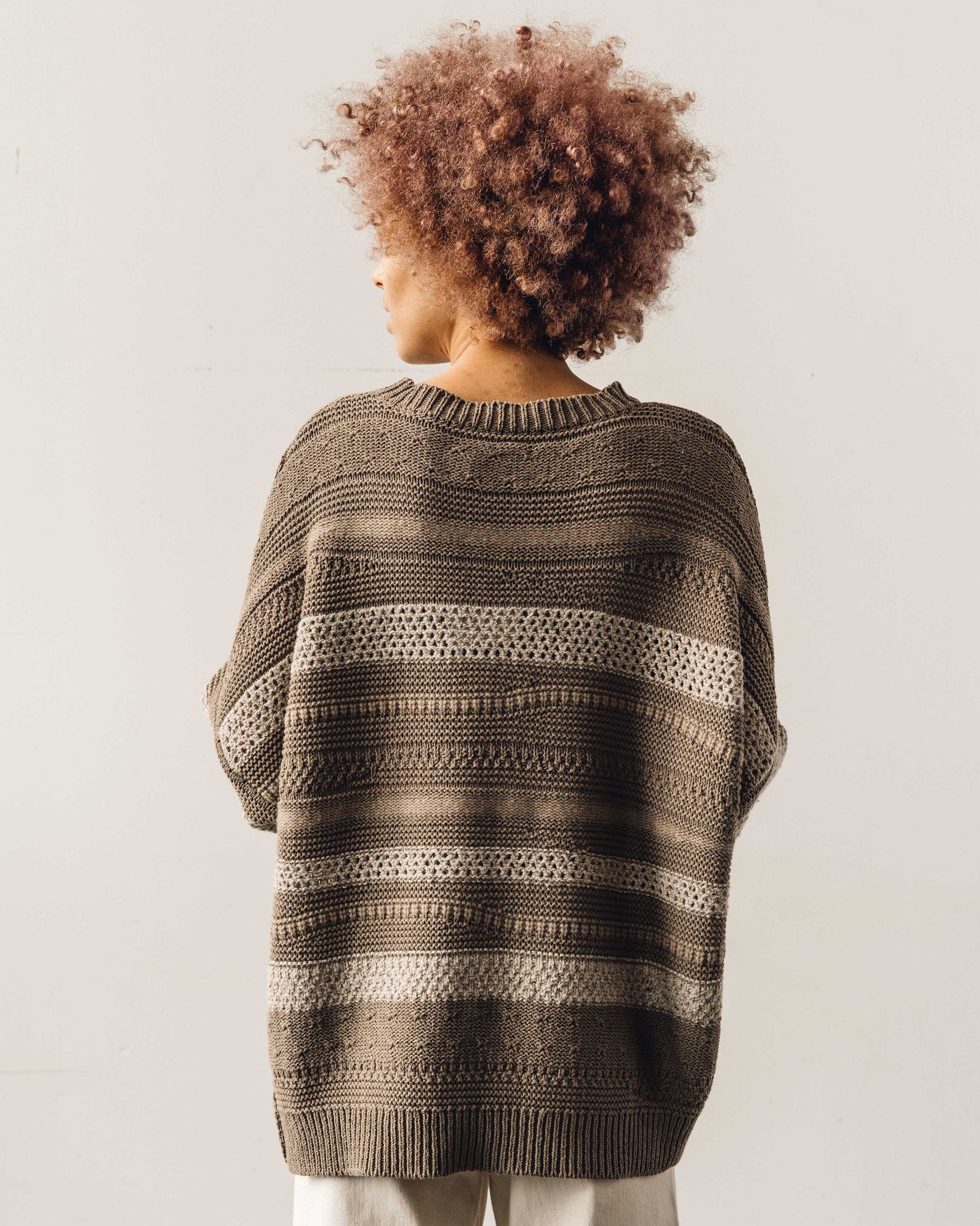Cordera Natural Patched Sweater, Taupe