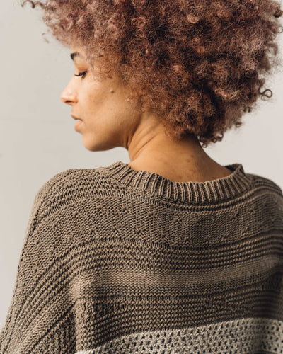 Cordera Natural Patched Sweater, Taupe