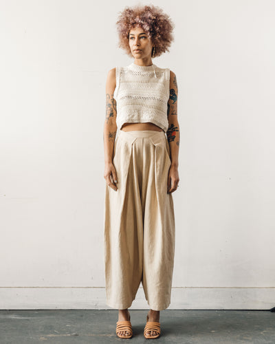 Mónica Cordera Natural Patched Waist Coat, Natural