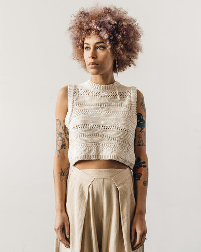 Cordera Natural Patched Waist Coat, Natural