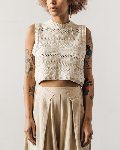 Mónica Cordera Natural Patched Waist Coat, Natural