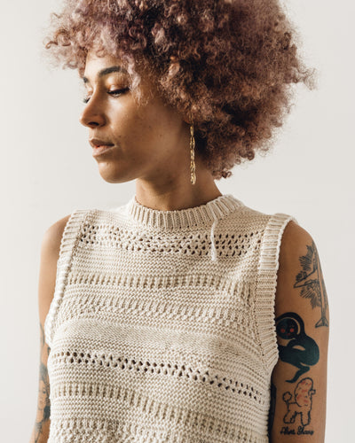 Mónica Cordera Natural Patched Waist Coat, Natural