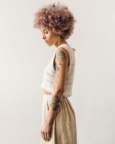 Mónica Cordera Natural Patched Waist Coat, Natural