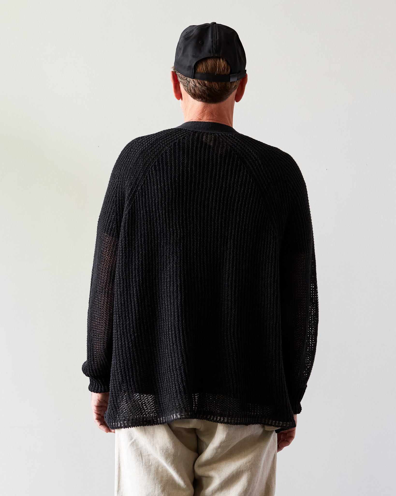 O-Project Bomber Cardigan, Black