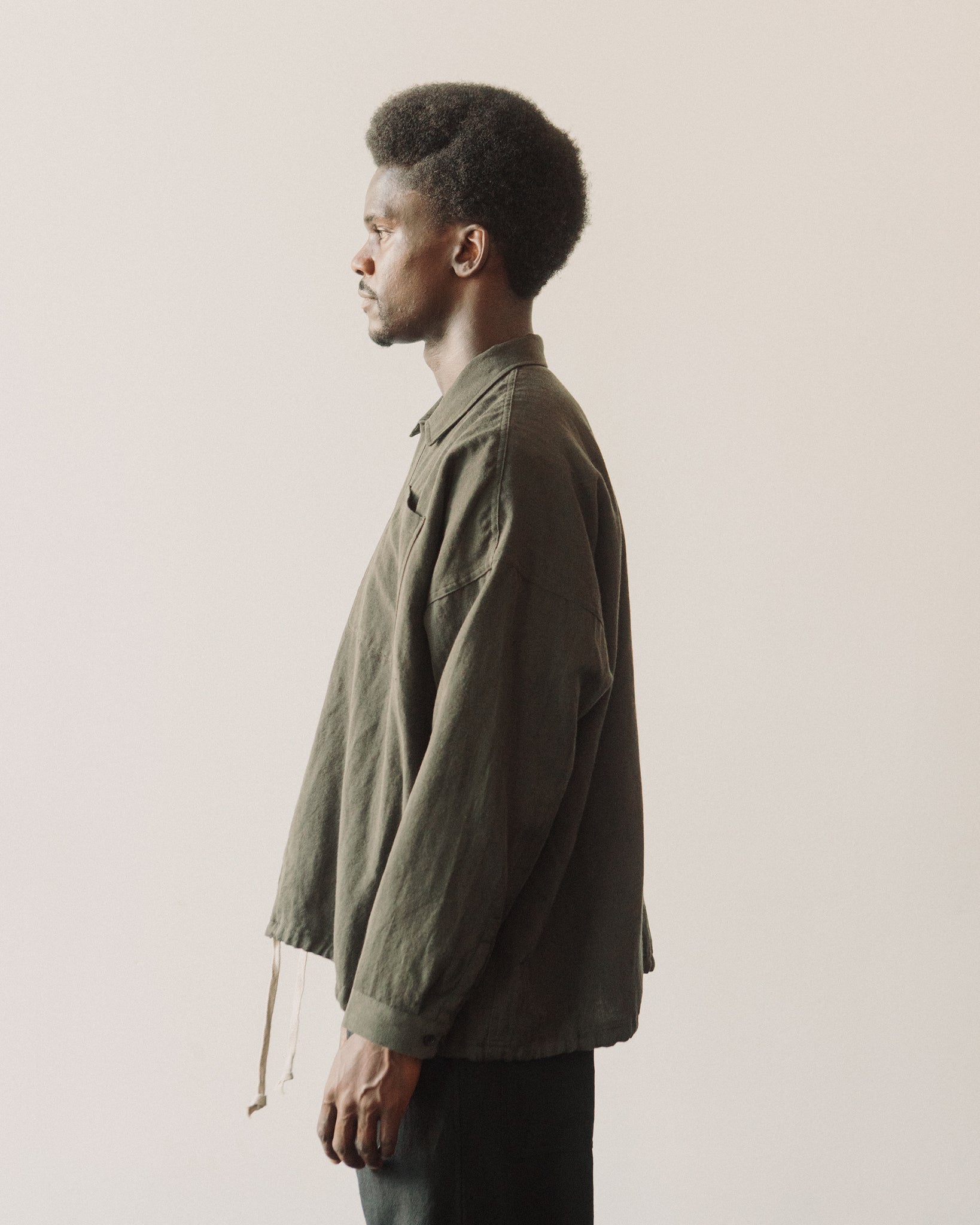 O-Project Bomber Shirt, Olive Green