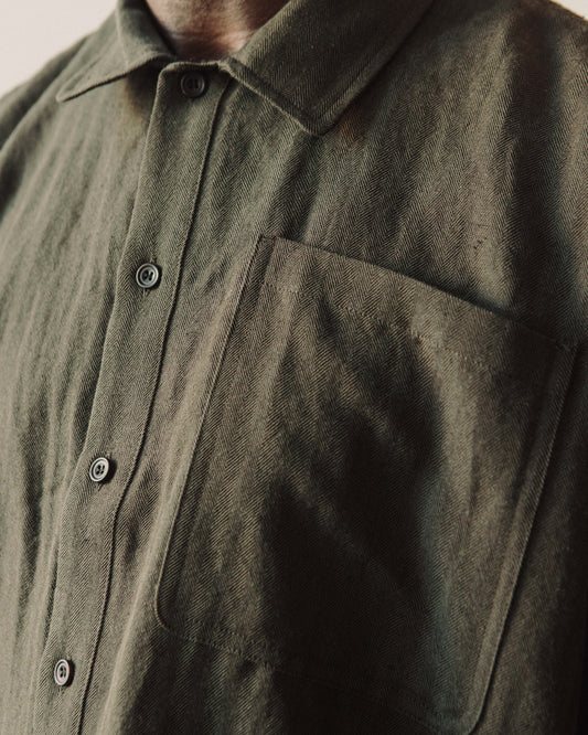 O-Project Bomber Shirt, Olive Green