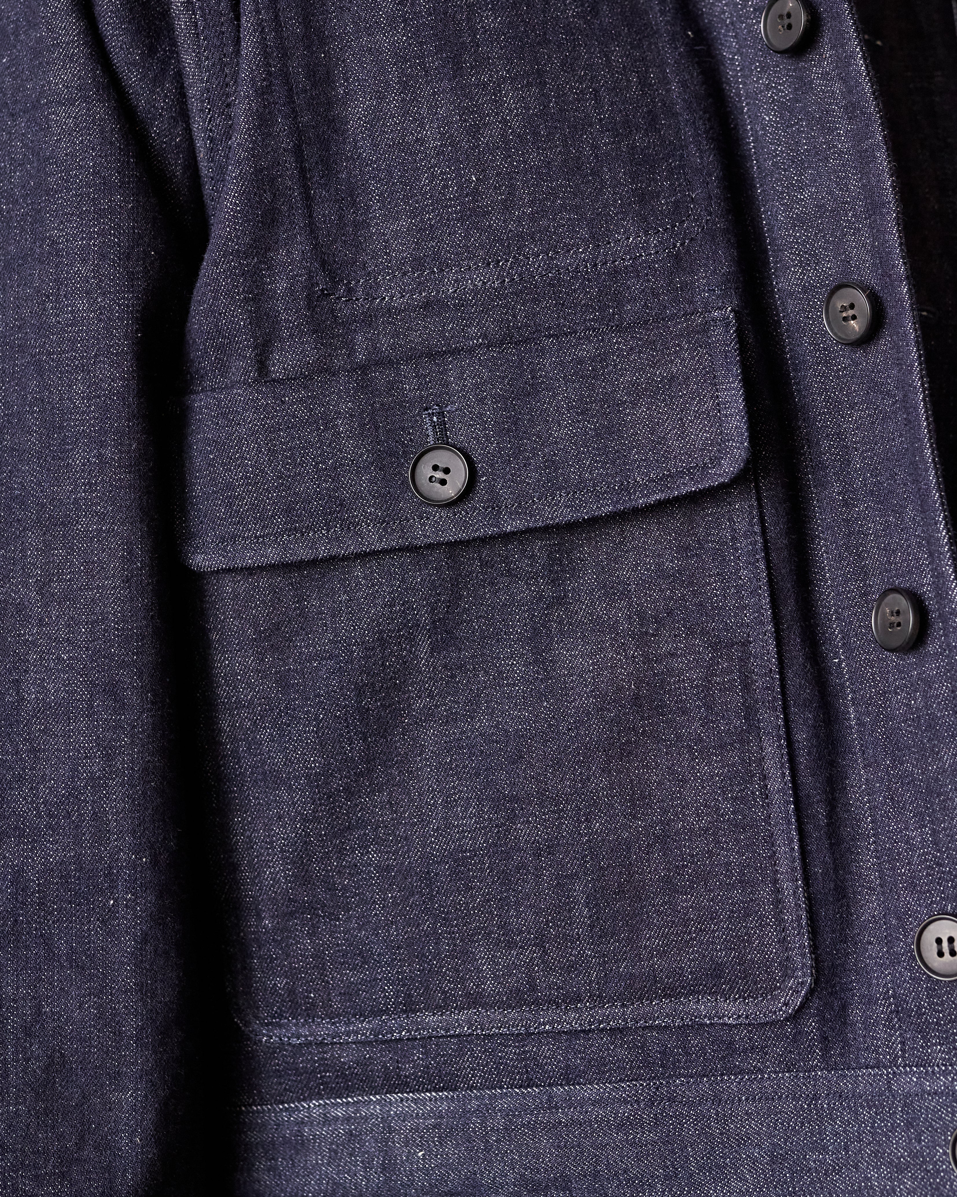 O-Project Denim Jacket, Indigo – Glasswing