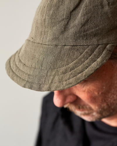 O-Project Hemp Baseball Cap, Dark Olive