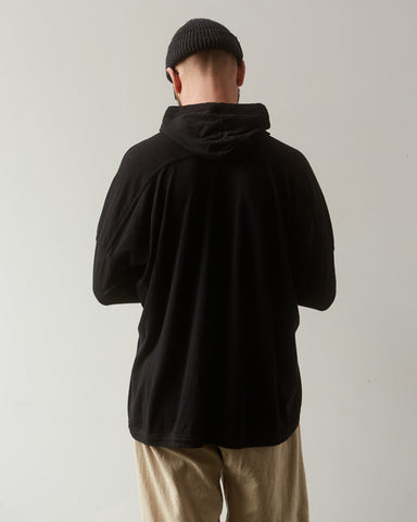 O-Project Hooded LS Tee, Black