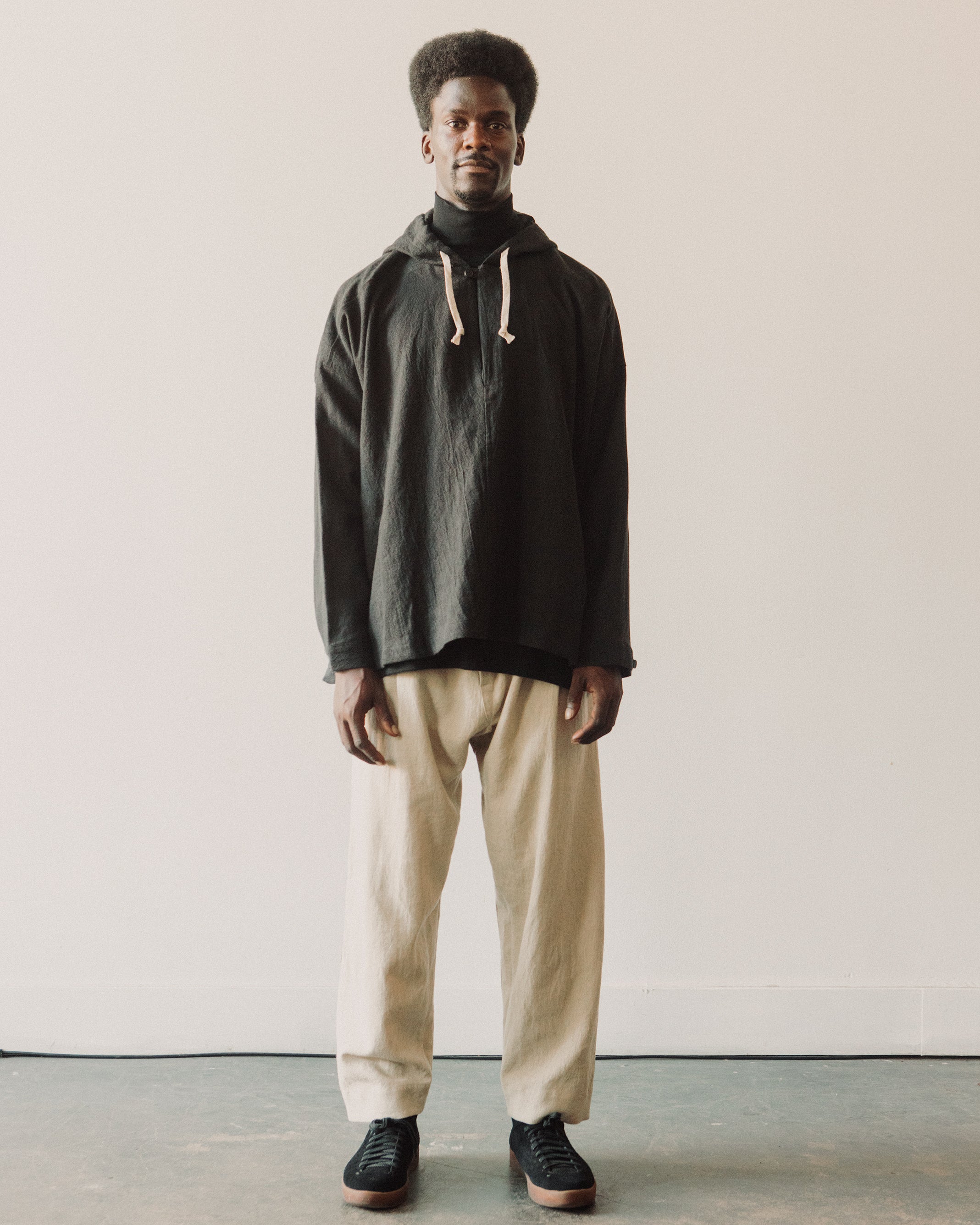 完売品✨hooded over shirts checkblack 美品 O-Project Hooded Pull Over Shirt, Black – Glasswing