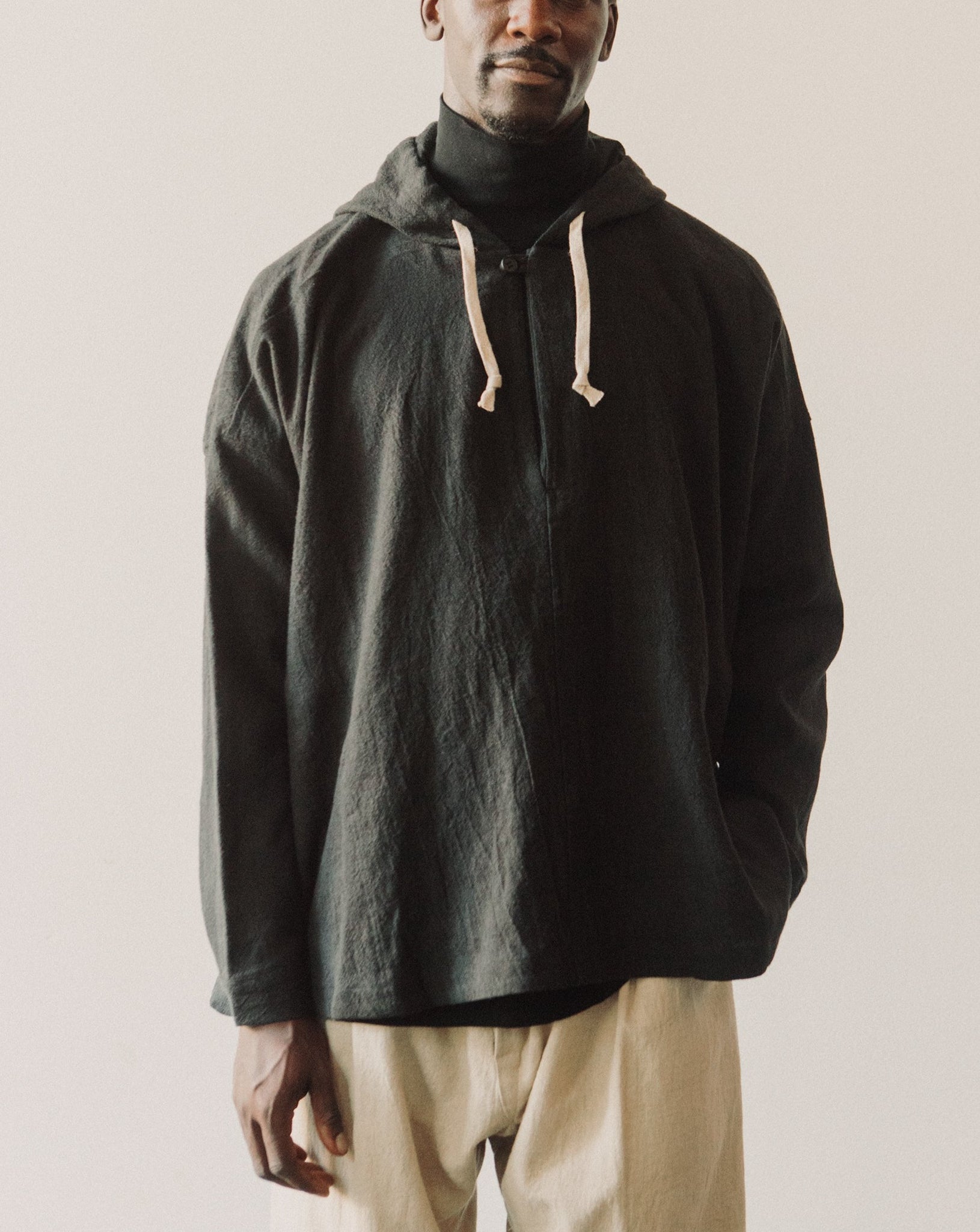 Hooded linen shirt new arrivals