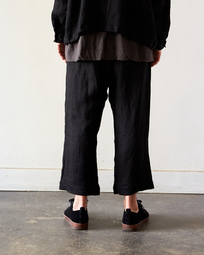 O-Project Jogging Trousers, Black Herringbone