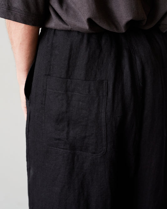 O-Project Jogging Trousers, Black Herringbone