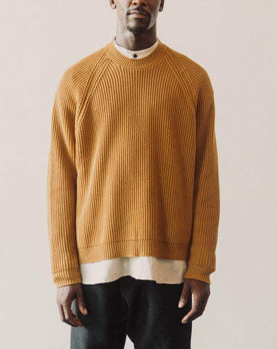 O-Project Knitted Crew Neck, Mustard