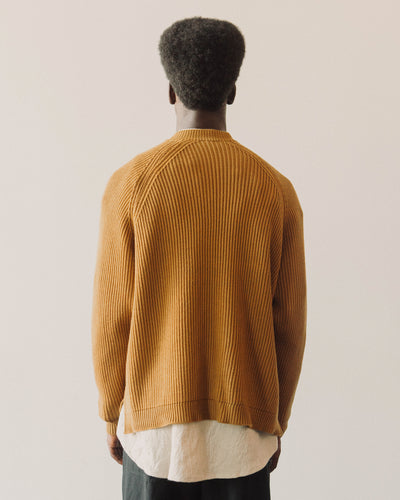 O-Project Knitted Crew Neck, Mustard