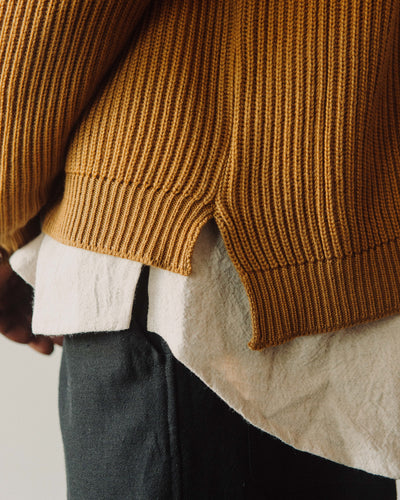 O-Project Knitted Crew Neck, Mustard