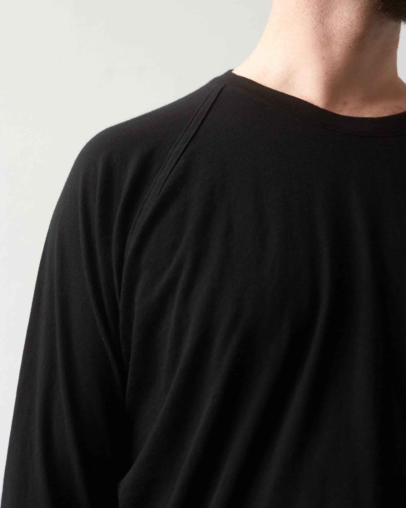 O-Project Oversized LS Tee, Black