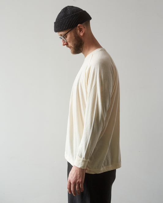 O-Project Oversized LS Tee, Kinari