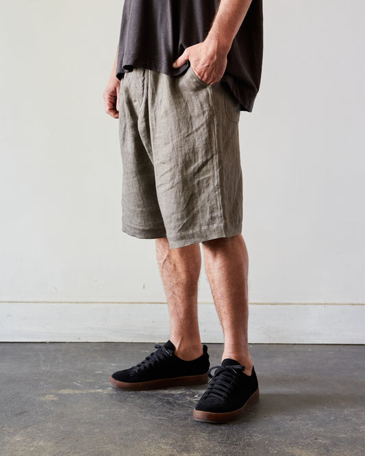 O-Project Short, Grey Herringbone