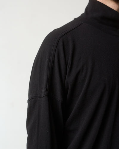 O-Project Turtle Neck LS Tee, Black