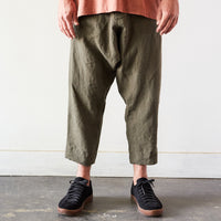 O-Project Unisex Chino Trousers, Dark Olive