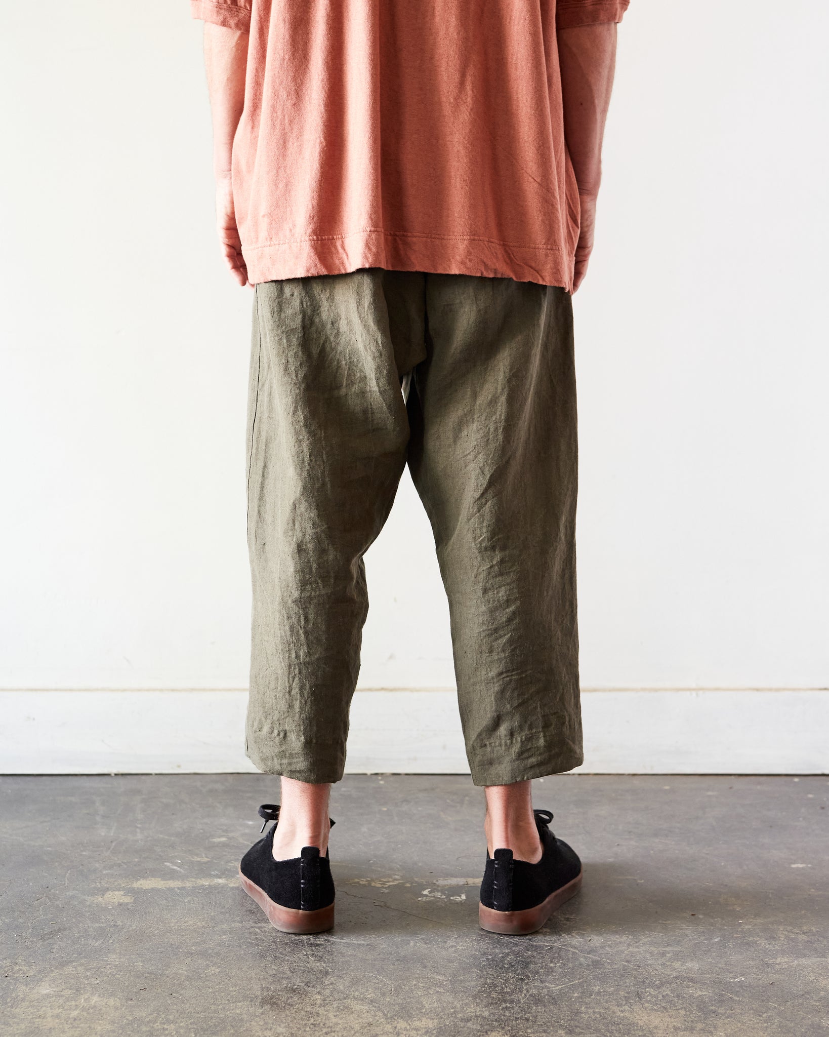 O-Project Unisex Chino Trousers, Dark Olive