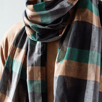 O-Project Woven Scarf, Check