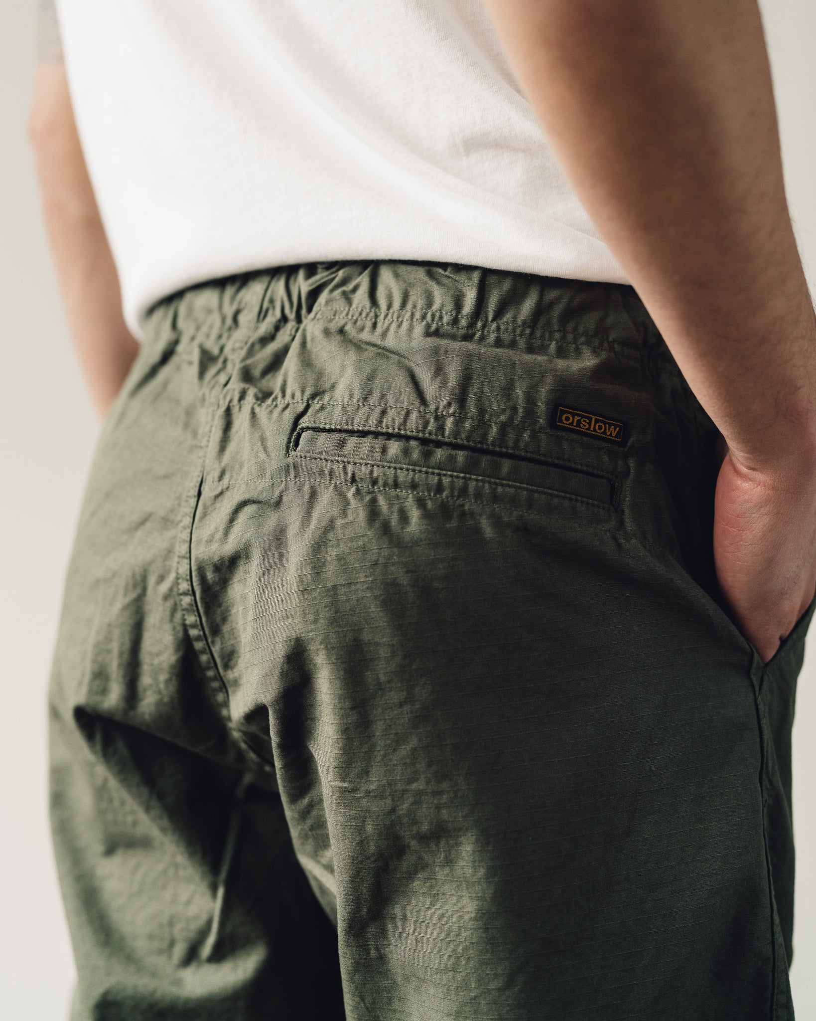 Orslow New Yorker Short, Army Green | Glasswing