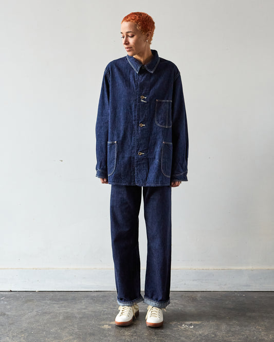 OrSlow 9oz Denim Coverall, One Wash