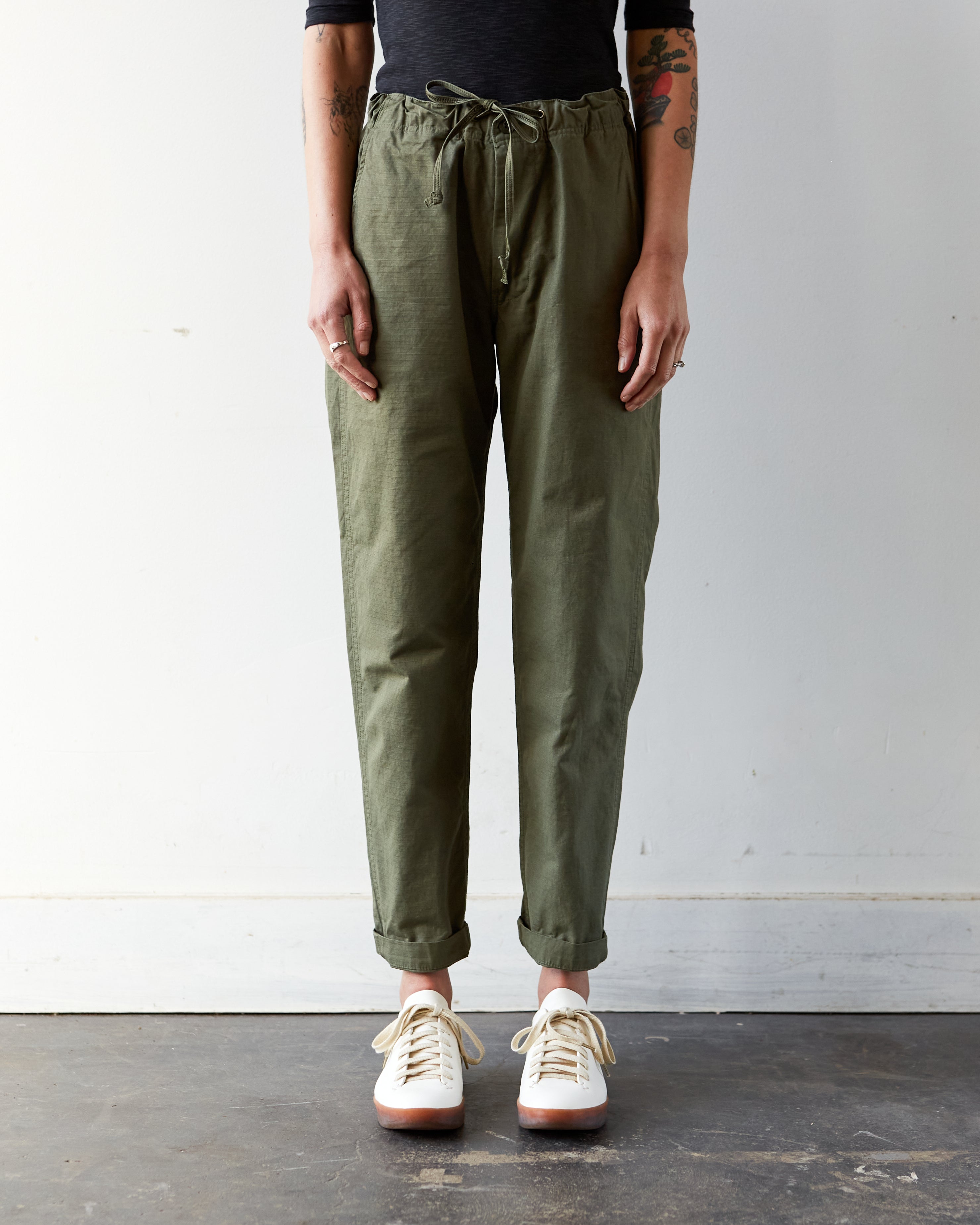 Norse Store  Shipping Worldwide - Orslow Ripstop Cargo Pant - Army Green