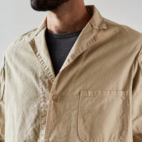 OrSlow Tailored Collar Work Jacket, Beige