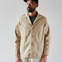 OrSlow Tailored Collar Work Jacket, Beige