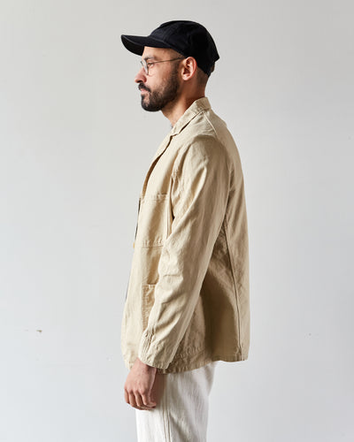 OrSlow Tailored Collar Work Jacket, Beige