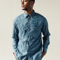 orSlow Chambray Work Shirt, Indigo