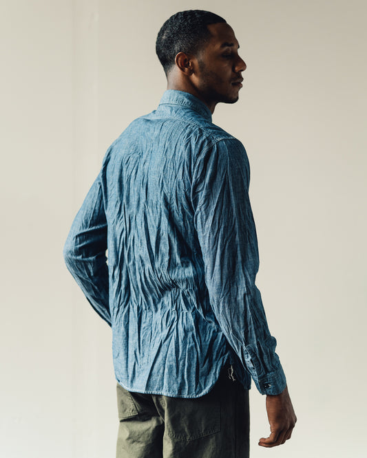 orSlow Chambray Work Shirt, Indigo