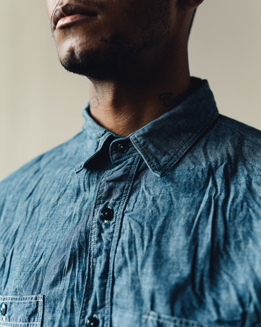 orSlow Chambray Work Shirt, Indigo