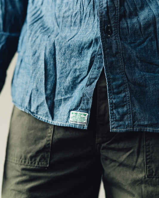 orSlow Chambray Work Shirt, Indigo