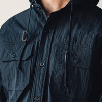 orSlow Hooded Shirt Jacket, Black