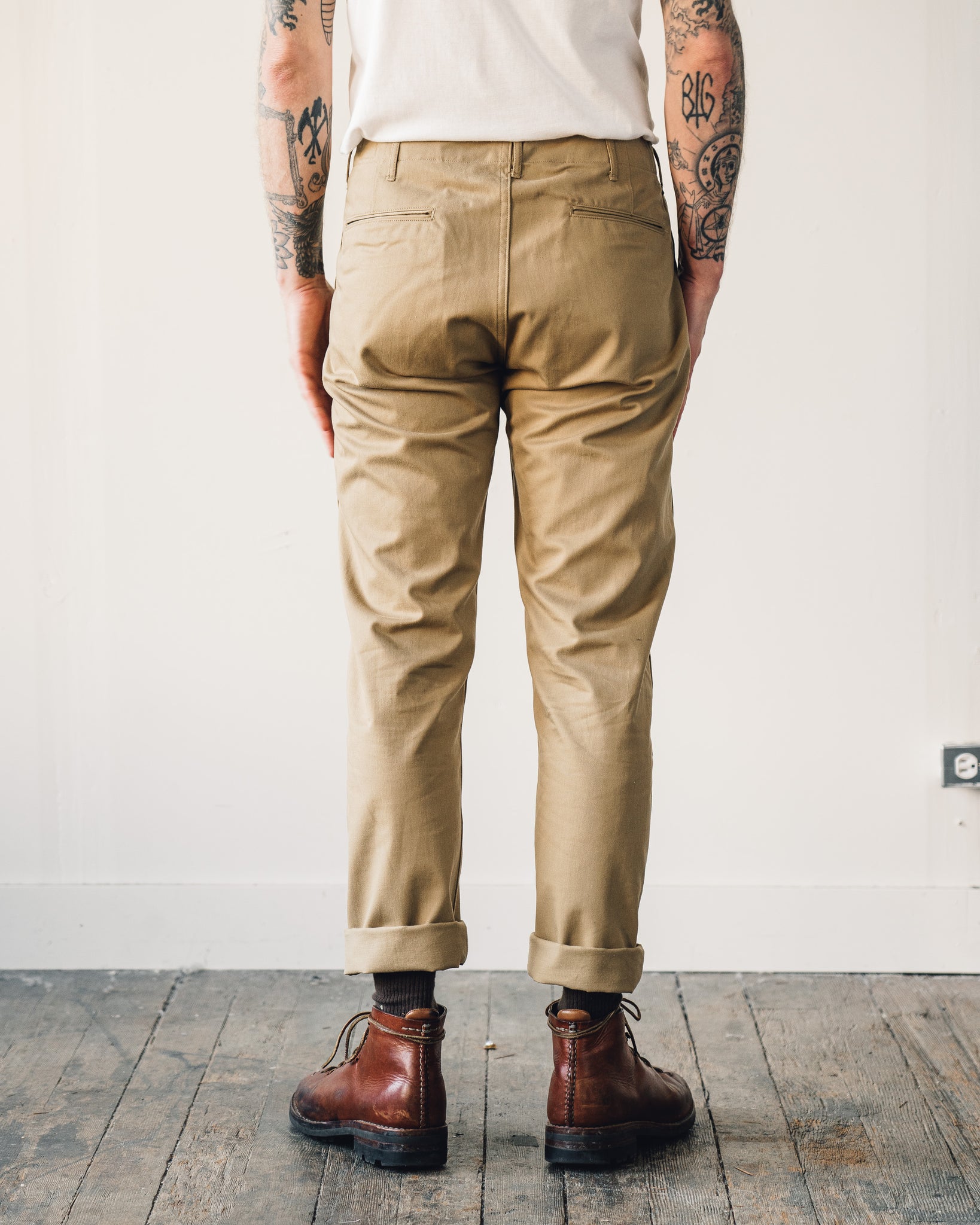 Orslow Slim Fit Army Trouser, Khaki