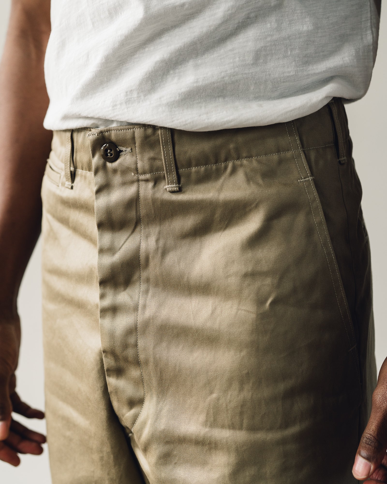 Orslow Unisex Vintage Fit Army Trouser, Khaki – Glasswing