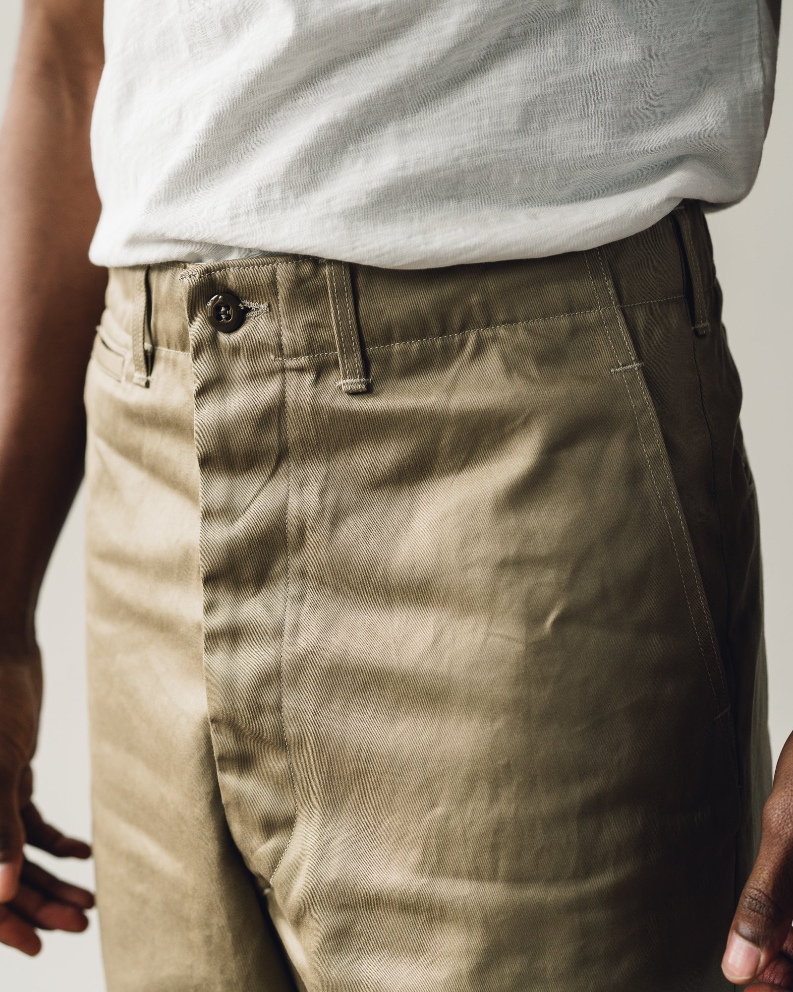Orslow Unisex Vintage Fit Army Trouser, Khaki